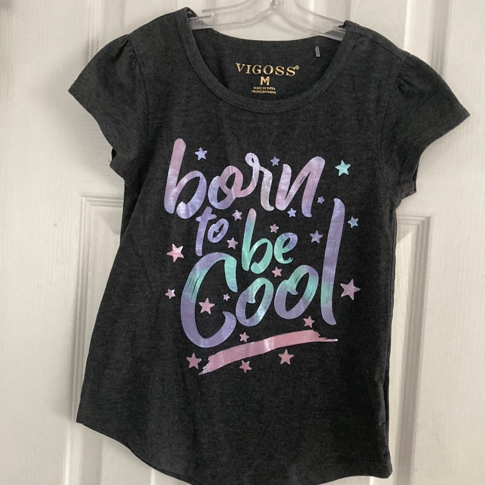 VIGOSS GIRLS BORN TO BE COOL T-SHIRT SIZE M